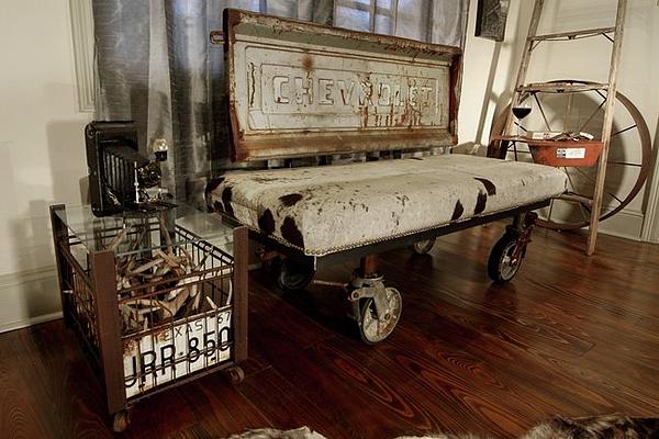 Cow skin Truck Bed 01 Mixed Media